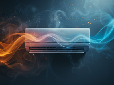 AC with cool wind waves in the living room.