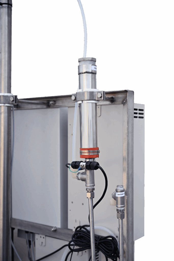 A close-up of the automated turnkey ozone system from Oxidation Technologies, which uses CARULITE® 200 catalyst for ozone destruction