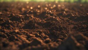Close-up of clean, healthy soil.