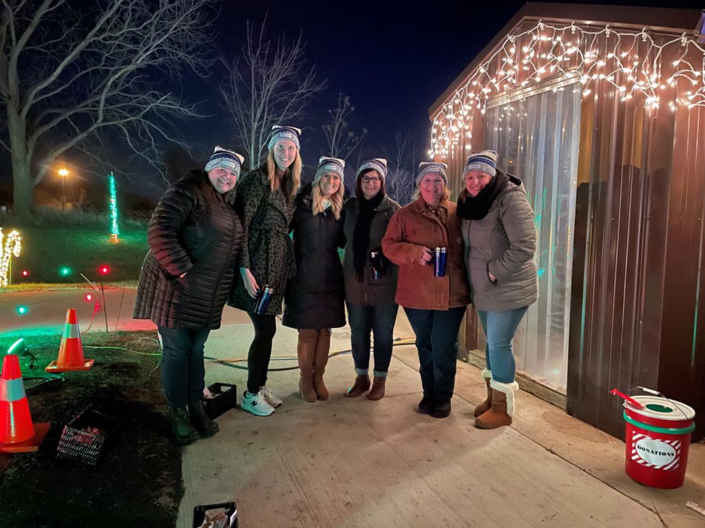 Carus team members volunteering at the City of LaSalle Celebration of Lights